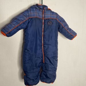 Baby Extreme Kids 12 Month Blue/Purple Hooded Zip One-Piece Snowsuit